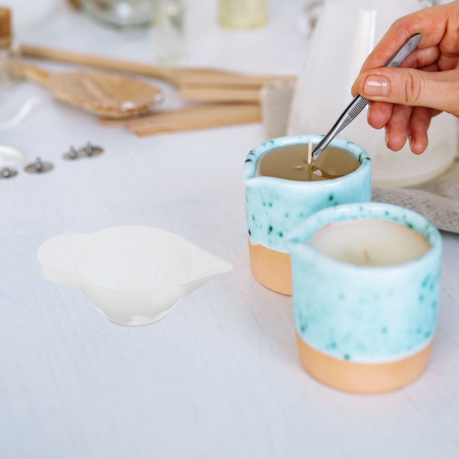 Mixing Cup Silicone - 15 Stück Silikon-Harzform-Becher, flexibel, leicht zu