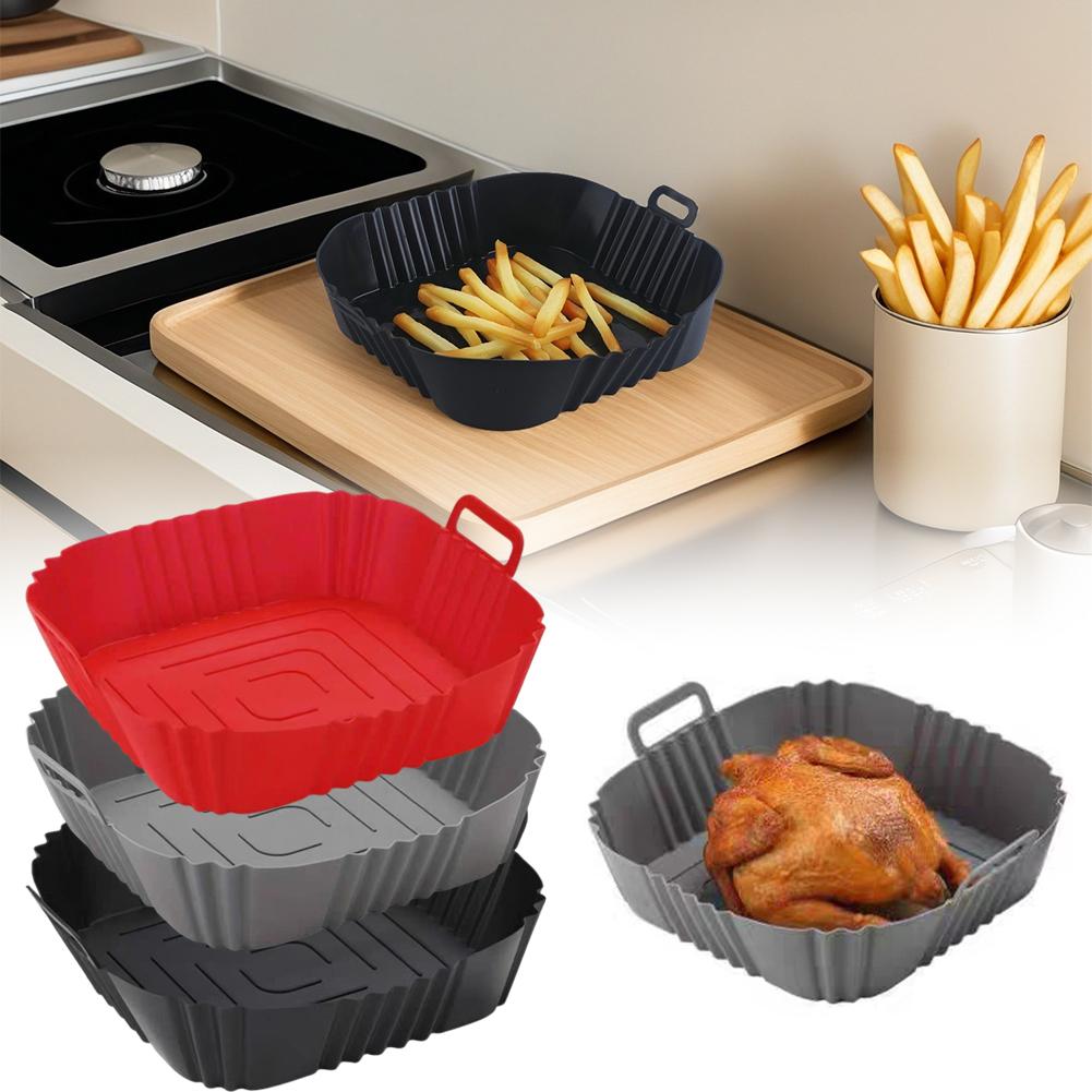 Silicone Mold Tray - Wiederverwendbare Silikon-Einlage für Heißluftfritteusen, Backform für