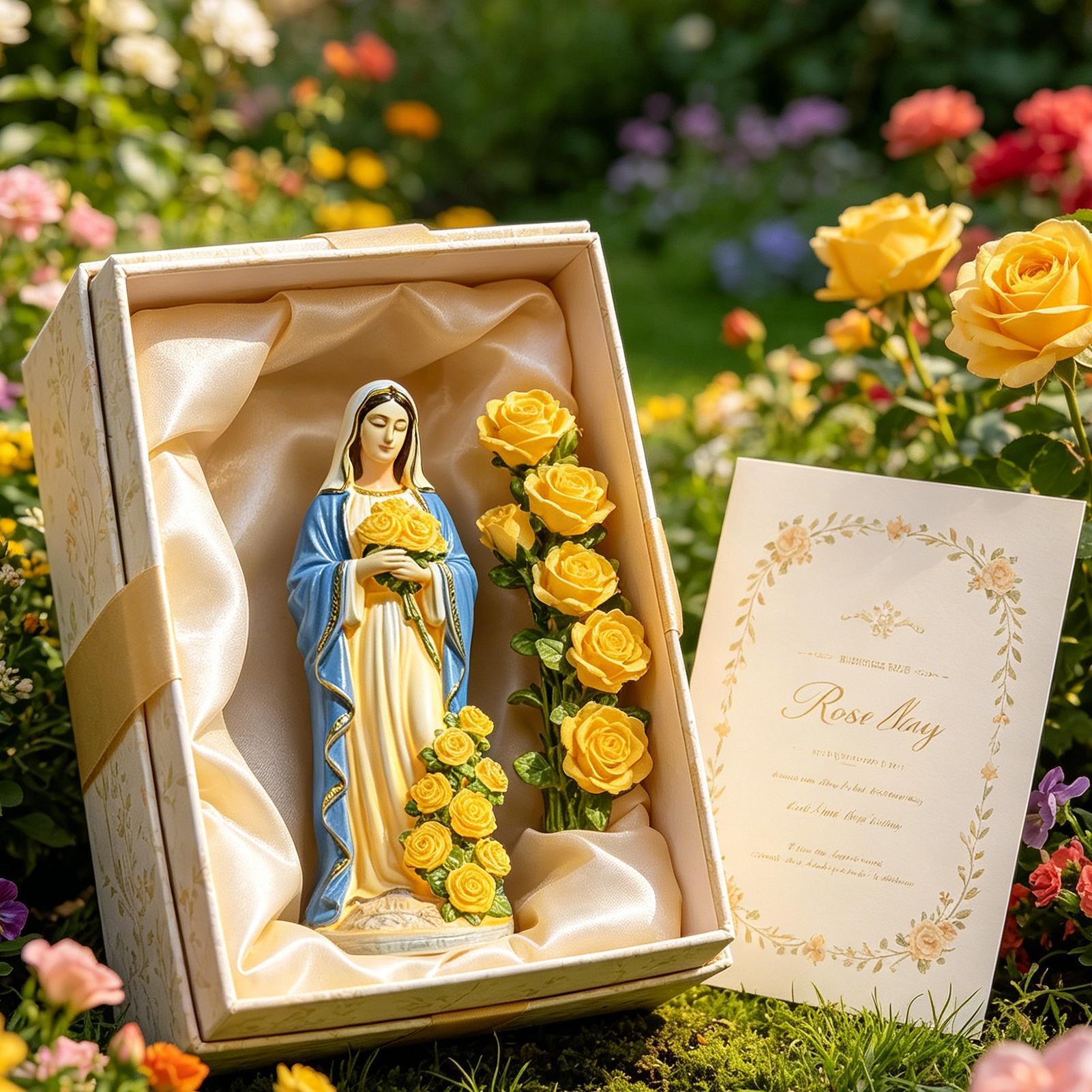 Solar-Statue der Jungfrau Mari – Resin Crafts Bewertung und Preis