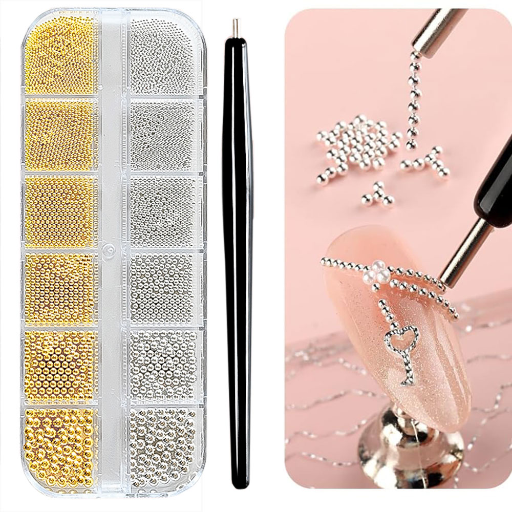 12Grid Gold/Silber Mini Kaviar – Gold Foil Flakes Bewertung und Preis