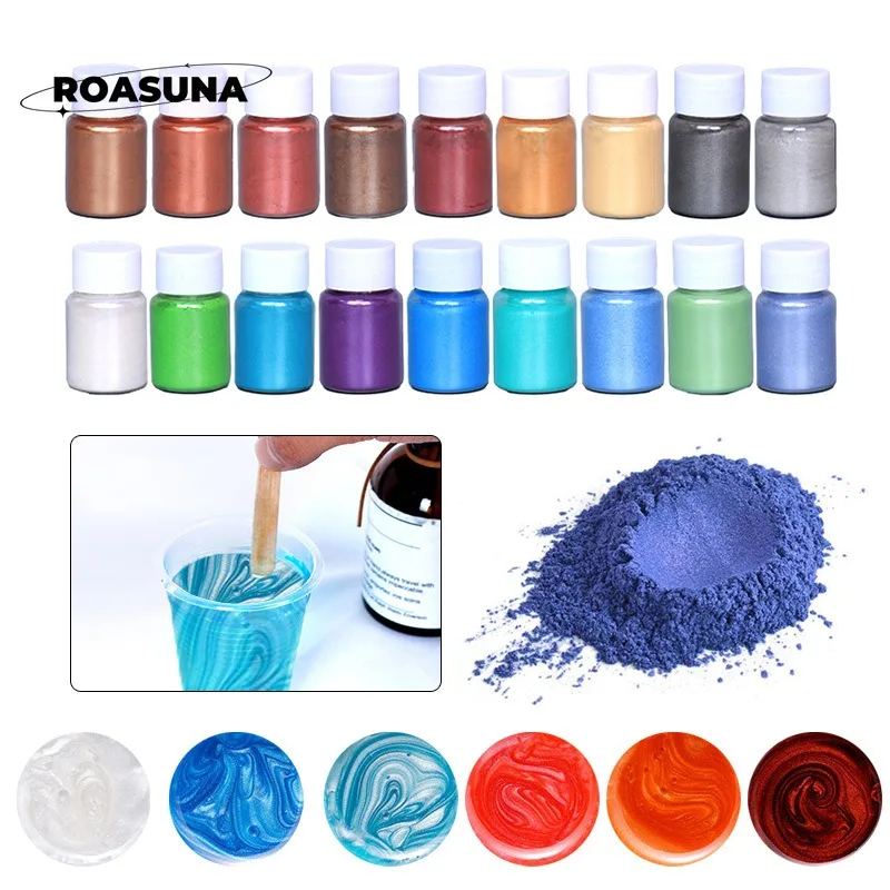 24 Farben Glimmerperlenpulver  – Resin Pigment Set Bewertung und Preis
