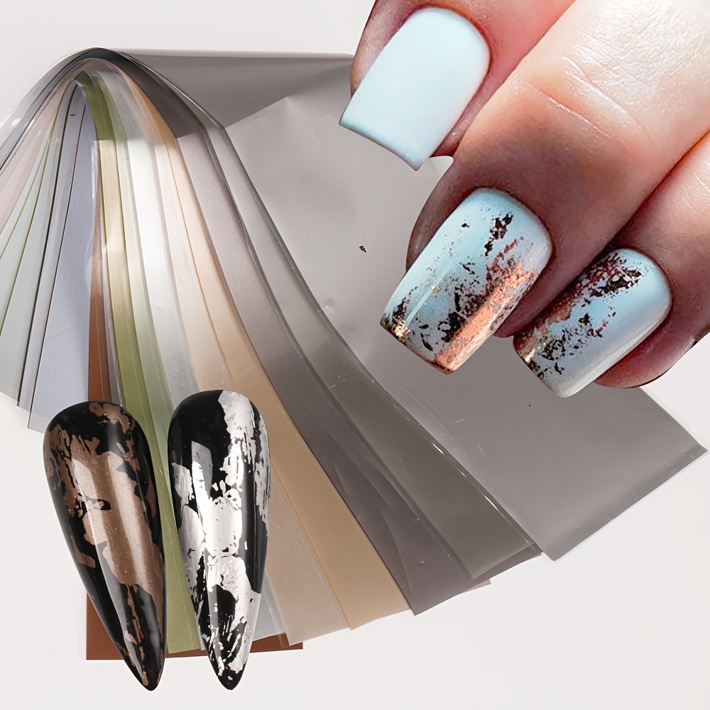 10 Arten Matte Metallische Nag – Gold Foil Flakes Bewertung und Preis