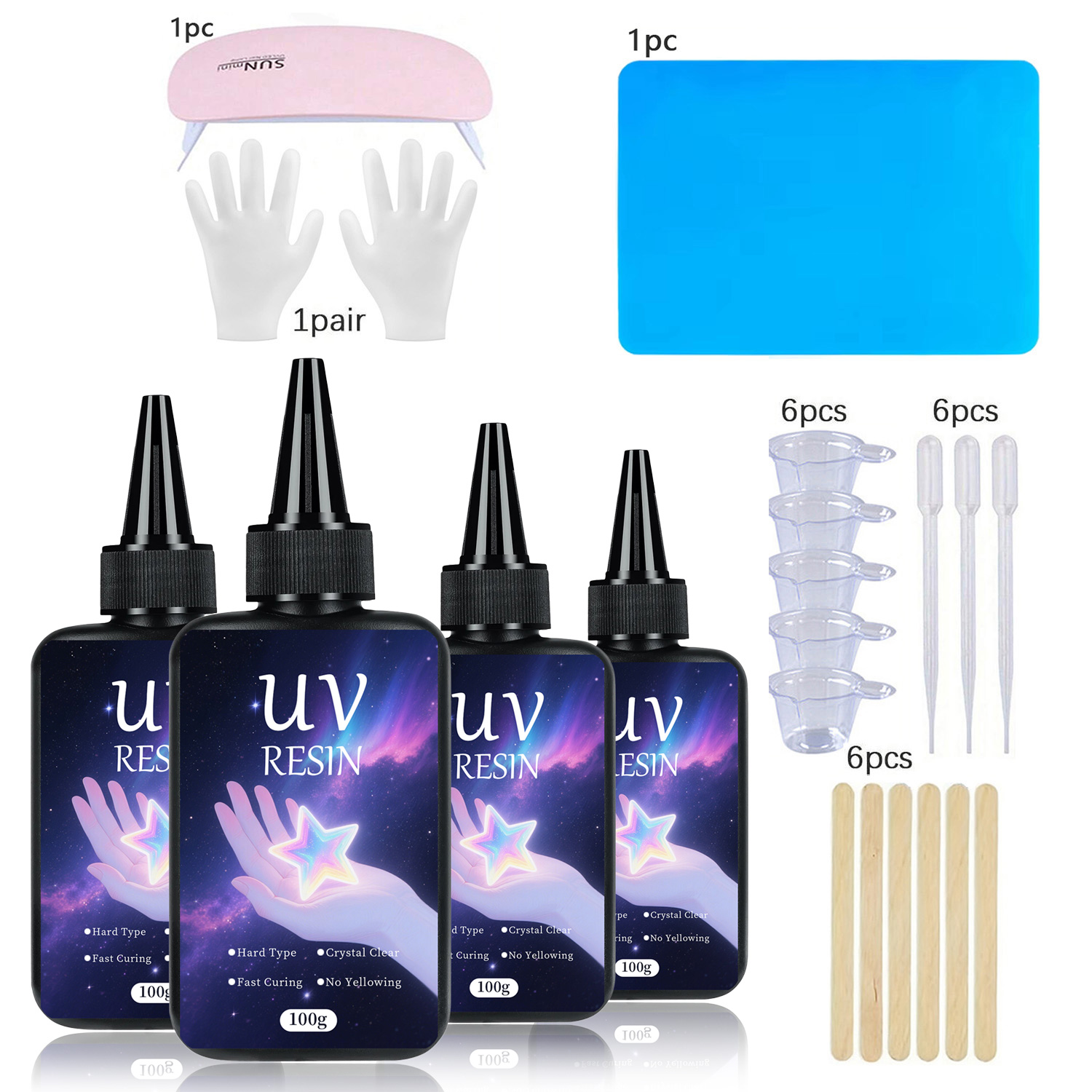 UV-Harz-Set mit Gusswerkzeugen – Epoxy Uv Resin Kit Bewertung und Preis