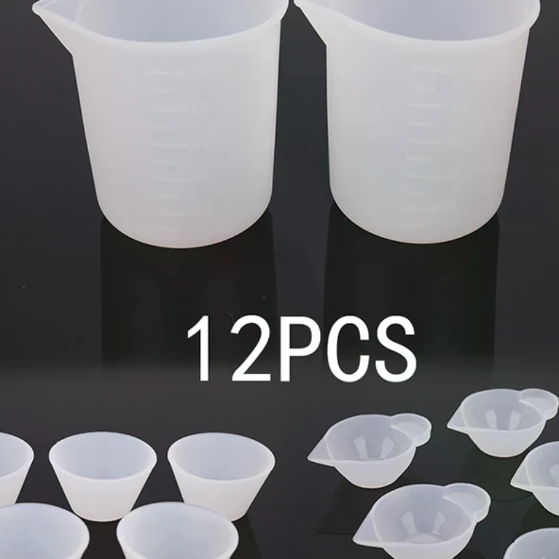 12 Stücke Silikon Mischen Mess – Mixing Cup Silicone Bewertung und Preis